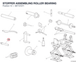 STOPPER ASSEMBLING ROLLER BEARING