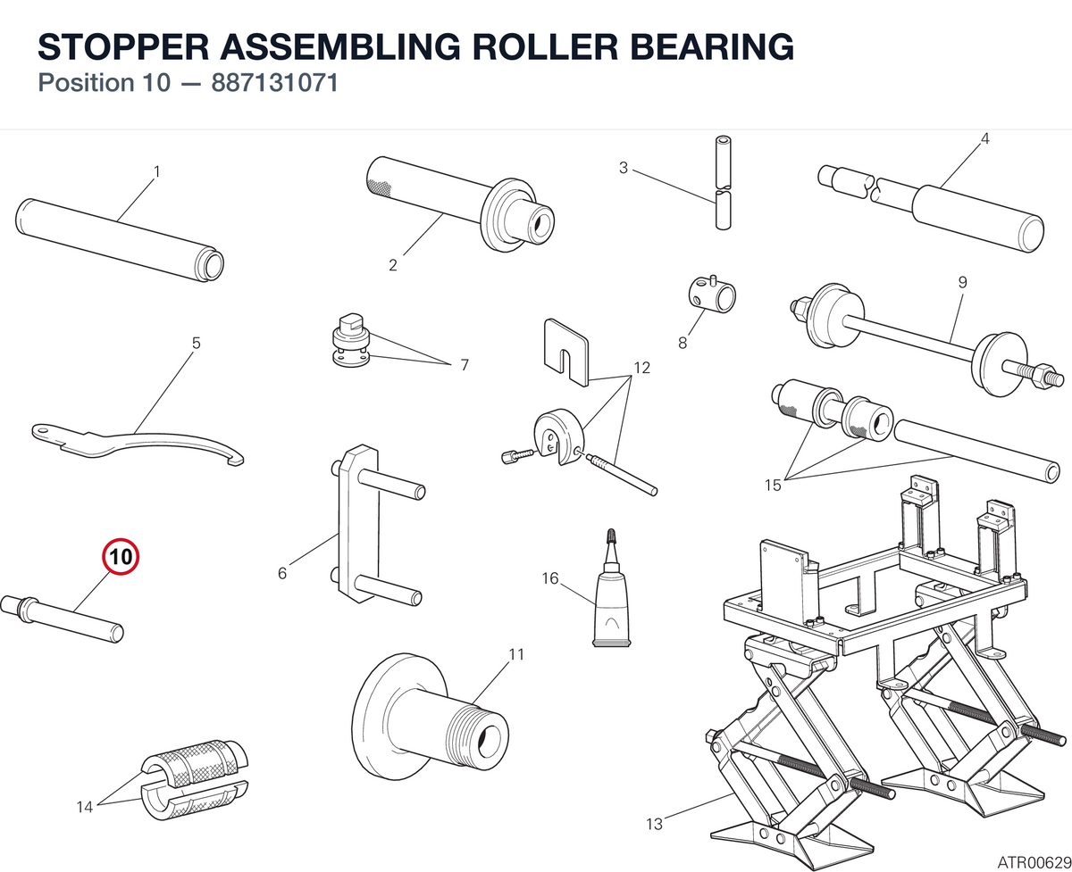 STOPPER ASSEMBLING ROLLER BEARING