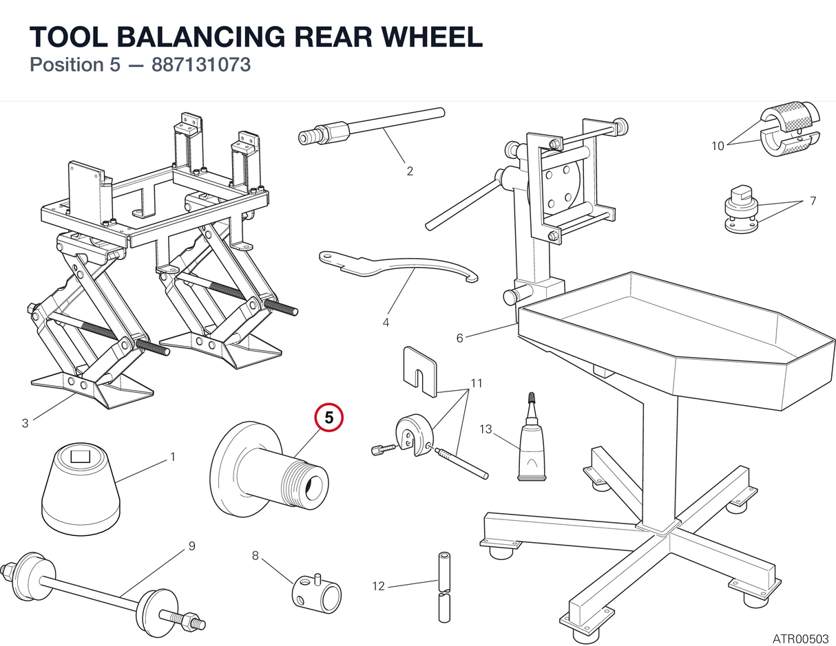 TOOL BALANCING REAR WHEEL