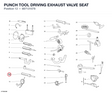 PUNCH TOOL DRIVING EXHAUST VALVE SEAT