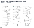 PUNCH TOOL DRIVING INTAKE VALVE SEAT