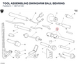TOOL ASSEMBLING SWINGARM BALL BEARING