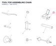 TOOL FOR ASSEMBLING CHAIN
