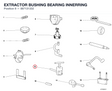 EXTRACTOR BUSHING BEARING INNERRING