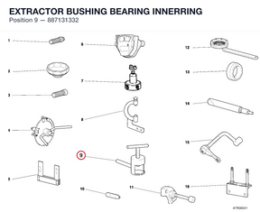 EXTRACTOR BUSHING BEARING INNERRING