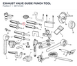 EXHAUST VALVE GUIDE PUNCH TOOL
