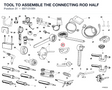 TOOL TO ASSEMBLE THE CONNECTING ROD HALF