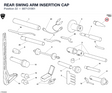 REAR SWING ARM INSERTION CAP