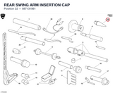 REAR SWING ARM INSERTION CAP