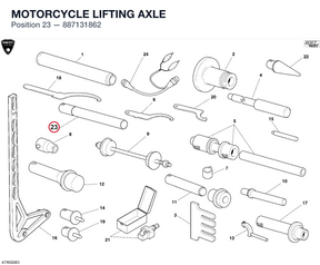MOTORCYCLE LIFTING AXLE