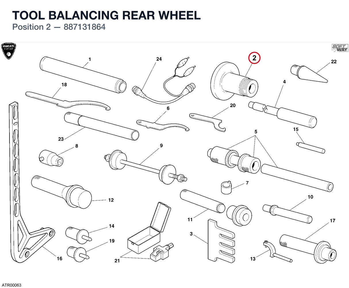 TOOL BALANCING REAR WHEEL