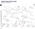 BRAKE PADS STOP PLATE