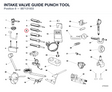 INTAKE VALVE GUIDE PUNCH TOOL