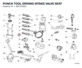 PUNCH TOOL DRIVING INTAKE VALVE SEAT
