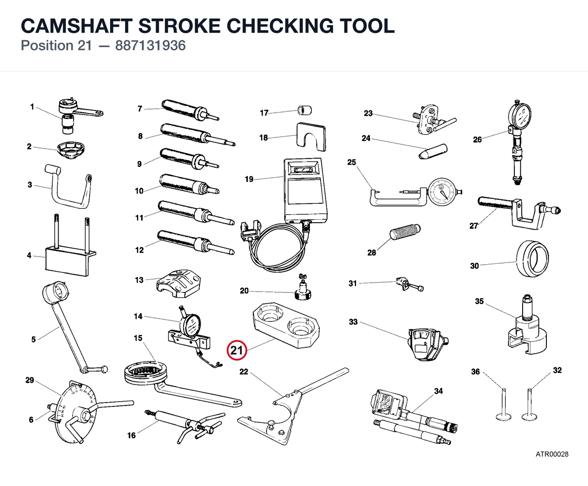 CAMSHAFT STROKE CHECKING TOOL