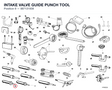 INTAKE VALVE GUIDE PUNCH TOOL