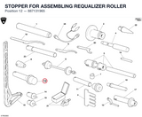 STOPPER FOR ASSEMBLING REQUALIZER ROLLER