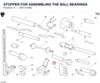 STOPPER FOR ASSEMBLING THE BALL BEARINGS