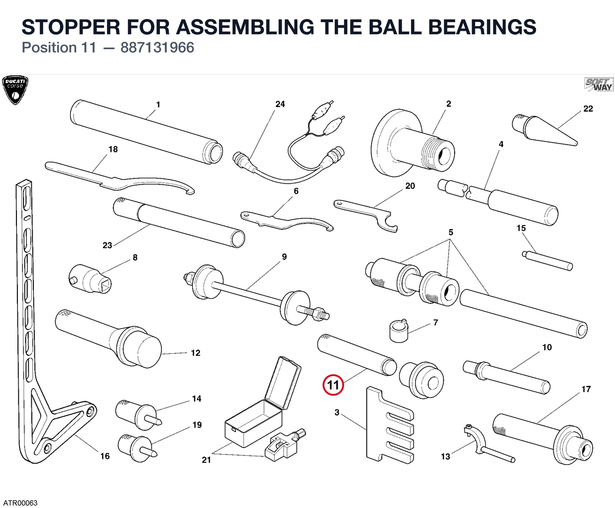 STOPPER FOR ASSEMBLING THE BALL BEARINGS