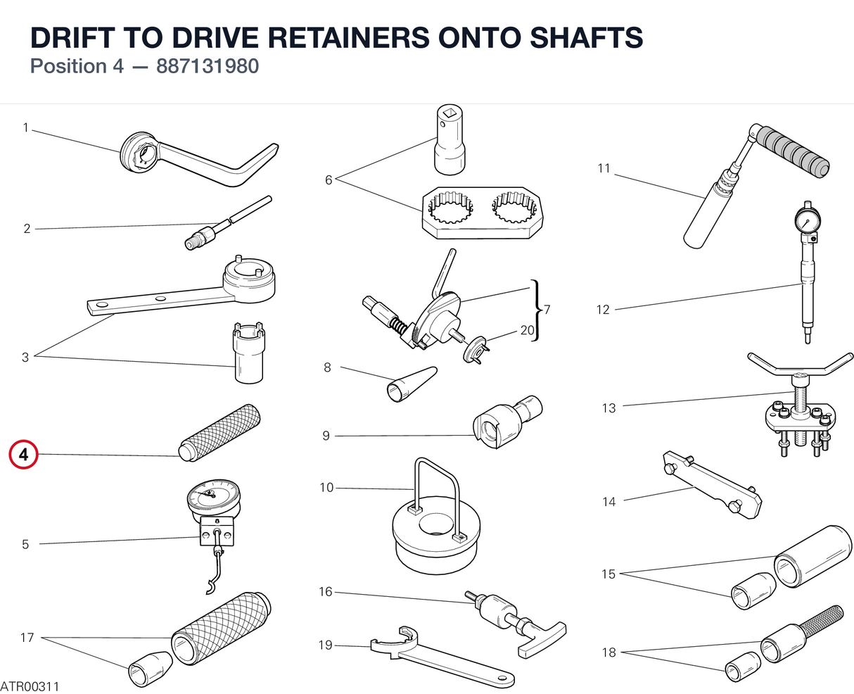 DRIFT TO DRIVE RETAINERS ONTO SHAFTS