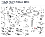 TOOL TO REMOVE THE HALF-CONES