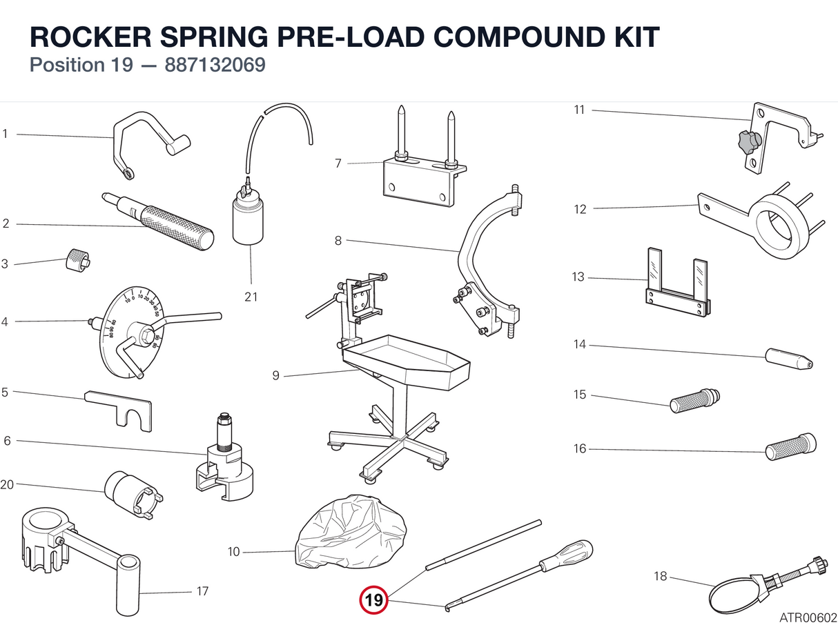 ROCKER SPRING PRE-LOAD COMPOUND KIT