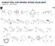 PUNCH TOOL FOR DRIVING INTAKE VALVE SEAT