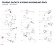CLOSING ROCKER & SPRING ASSEMBLING TOOL