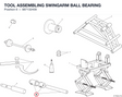 TOOL ASSEMBLING SWINGARM BALL BEARING