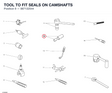 TOOL TO FIT SEALS ON CAMSHAFTS