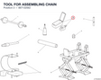 TOOL FOR ASSEMBLING CHAIN