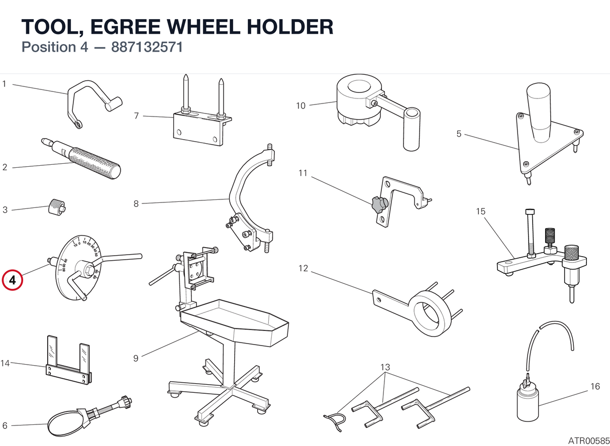TOOL, EGREE WHEEL HOLDER
