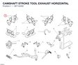 CAMSHAFT STROKE TOOL EXHAUST HORIZONTAL
