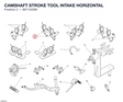 CAMSHAFT STROKE TOOL INTAKE HORIZONTAL