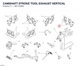 CAMSHAFT STROKE TOOL EXHAUST VERTICAL