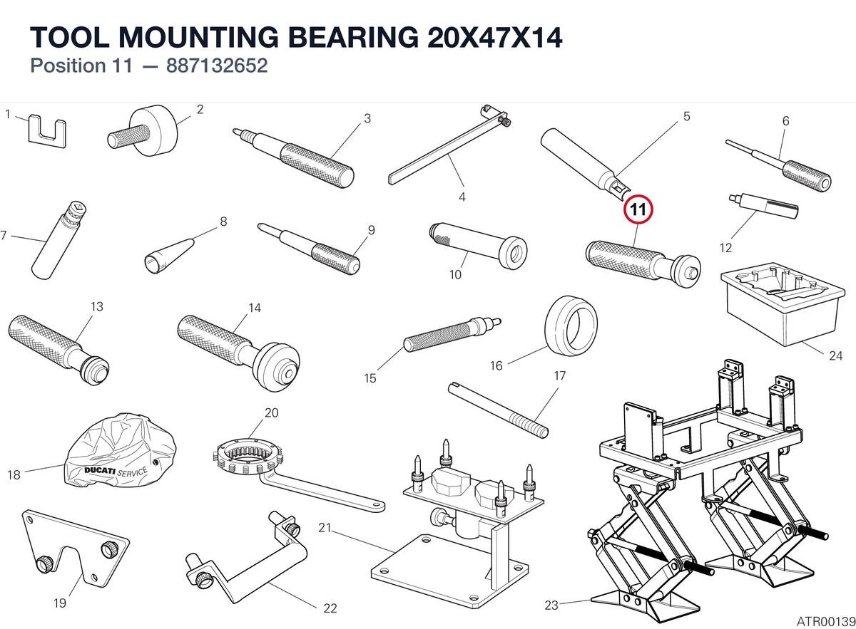 TOOL MOUNTING BEARING 20X47X14