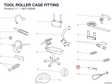 TOOL ROLLER CAGE FITTING