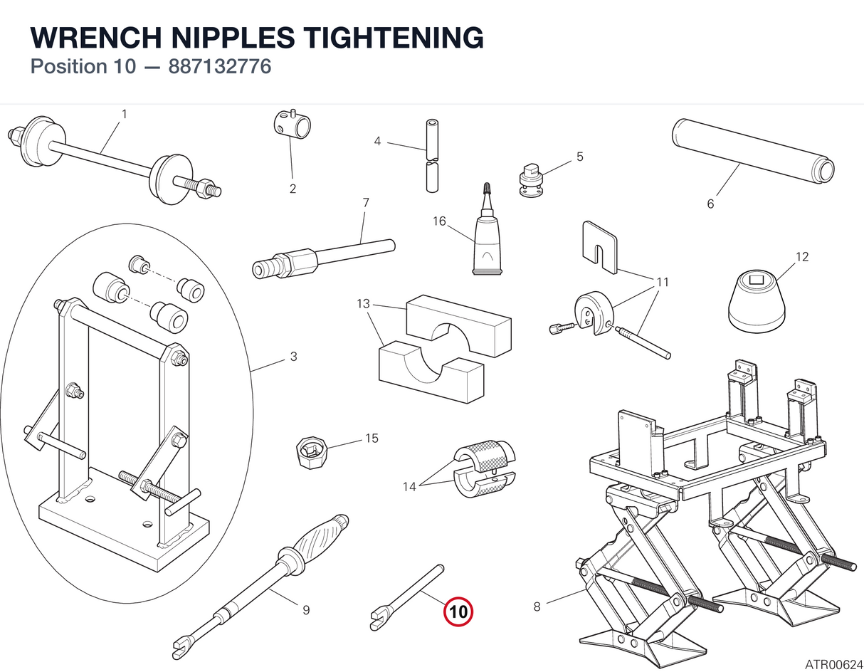 WRENCH NIPPLES TIGHTENING