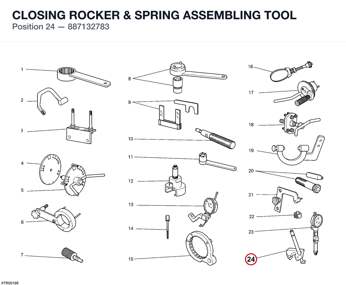 CLOSING ROCKER & SPRING ASSEMBLING TOOL