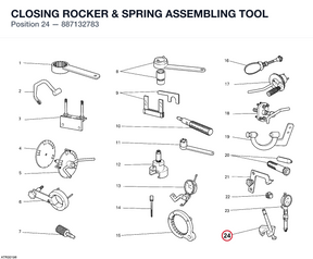 CLOSING ROCKER & SPRING ASSEMBLING TOOL