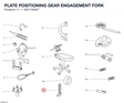 PLATE POSITIONING GEAR ENGAGEMENT FORK