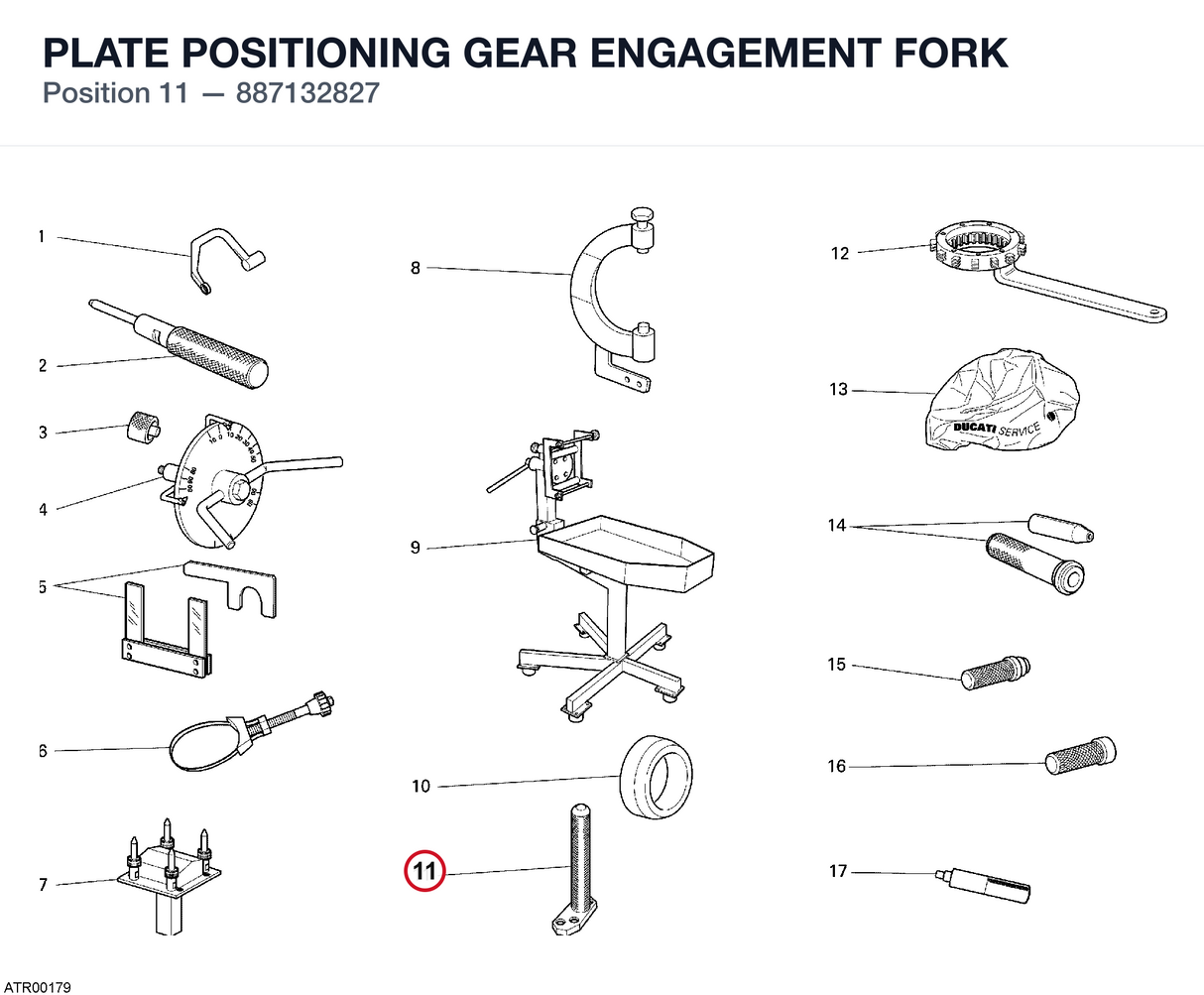 PLATE POSITIONING GEAR ENGAGEMENT FORK
