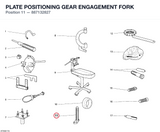 PLATE POSITIONING GEAR ENGAGEMENT FORK
