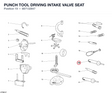 PUNCH TOOL DRIVING INTAKE VALVE SEAT