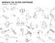 WRENCH, OIL FILTER CARTRIDGE