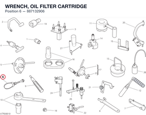 WRENCH, OIL FILTER CARTRIDGE