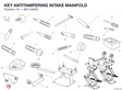 KEY ANTITAMPERING INTAKE MANIFOLD