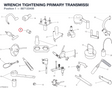WRENCH TIGHTENING PRIMARY TRANSMISSI 887133406 diagram position