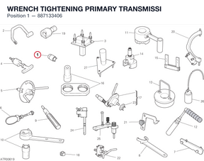 WRENCH TIGHTENING PRIMARY TRANSMISSI 887133406 diagram position