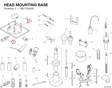 HEAD MOUNTING BASE 887133422 diagram position